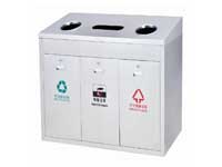 不锈钢钢分类垃圾桶A1021B