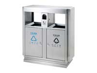 不锈钢分类垃圾桶A5008