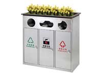 不锈钢分类垃圾桶A5011