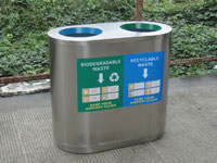 不锈钢果皮箱A1087