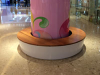 龙岗COCO PARK商场—圆形休闲椅