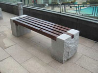 深圳盐田蓝郡广场休闲椅项目